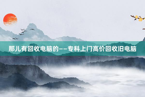 那儿有回收电脑的——专科上门高价回收旧电脑